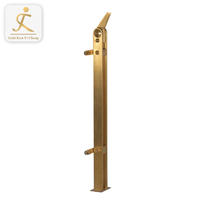 bronze golden 304stainless steel handrail design for stairs balcony guard rail post railing design outdoor in india