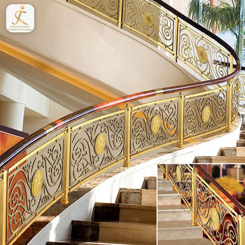 decorative Indoor curved stainless steel baluster stair post customized factory stainless steel railing balustrade