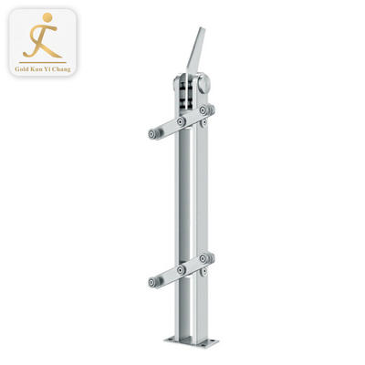 Dubai safety balcony stainless steel railings silver brushed simple design balcony railings outdoor