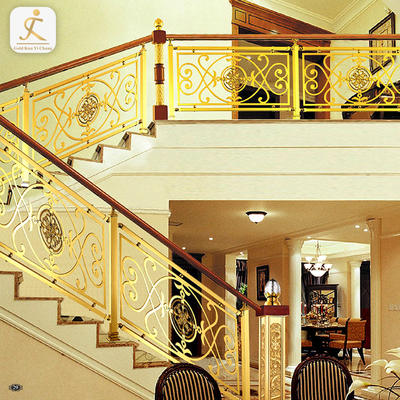 New contemporary stainless steel metal balustrades handrail gold 304/316 stainless steel handrail balustrade stair railing post