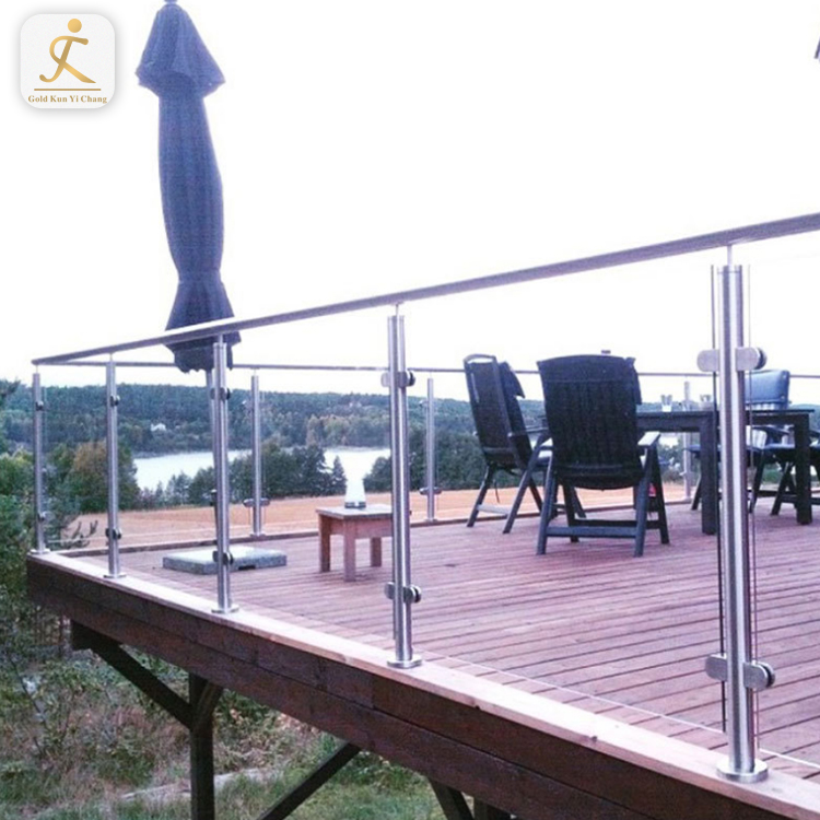 stainless steel and wooden rustic veranda porch railing posts silver glass or cable railing wood color post