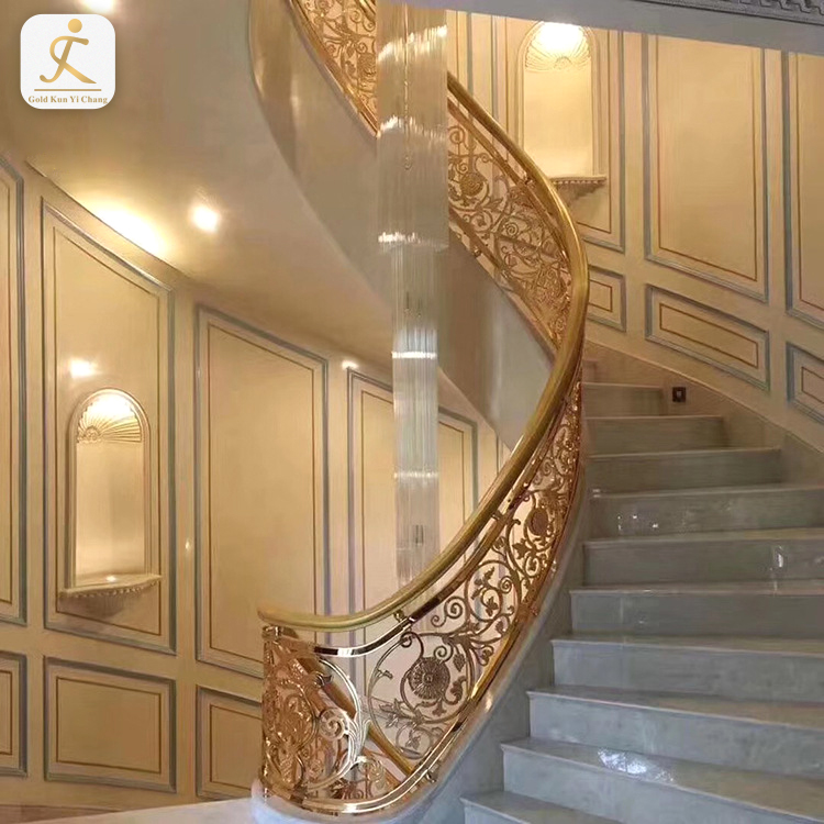 new contemporary metal stair handrail suppliers gold 304 316 stainless steel handrail balustrade stair railing post