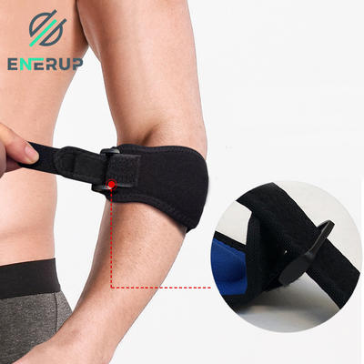 Enerup Cricket Sports Waterproof Disposable Neoprene Tennis Arm Sleeve Elbow Brace Strap with Compression Pad