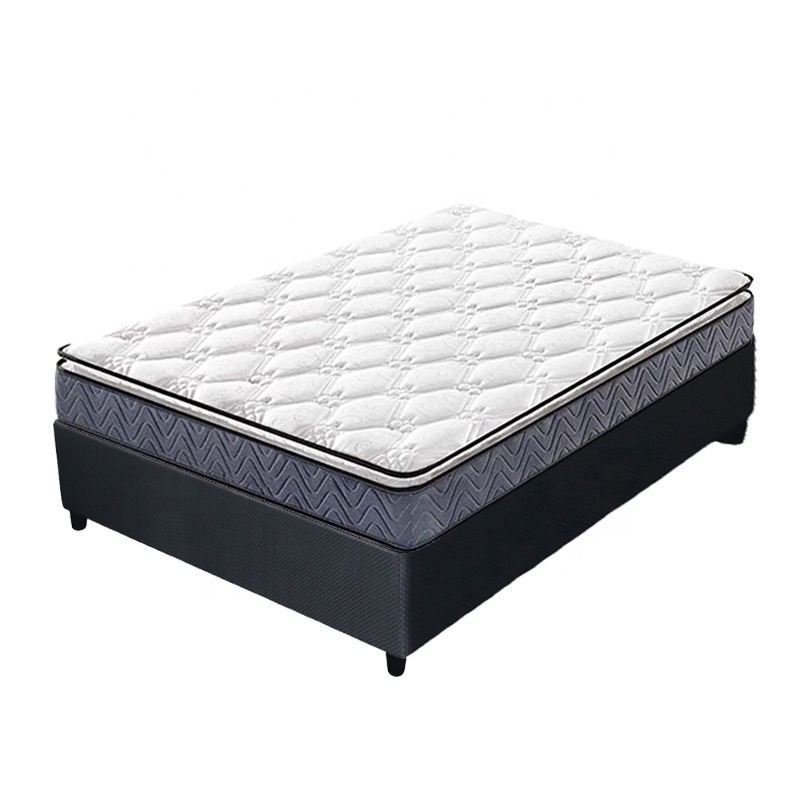 22cm super king size Pillow top roll up spring mattress