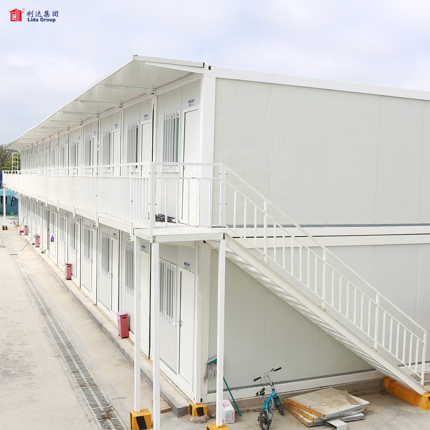 easily installed prefab office folding container shopping box prefabricated house