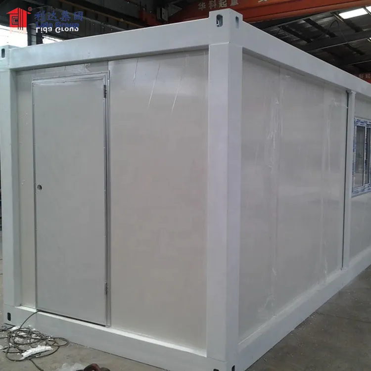 China flat pack container house with bathroom, insulated container house