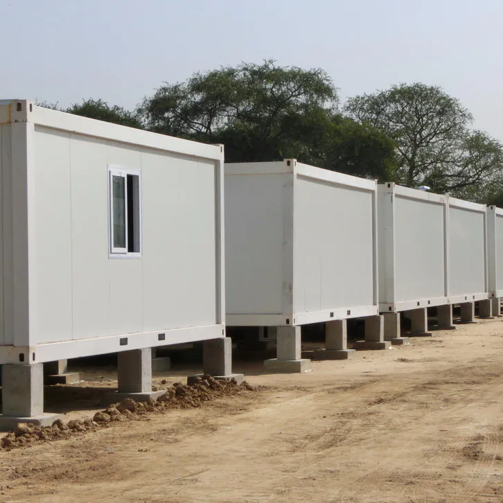 Flat pack container house camp in South Sudan for the UN