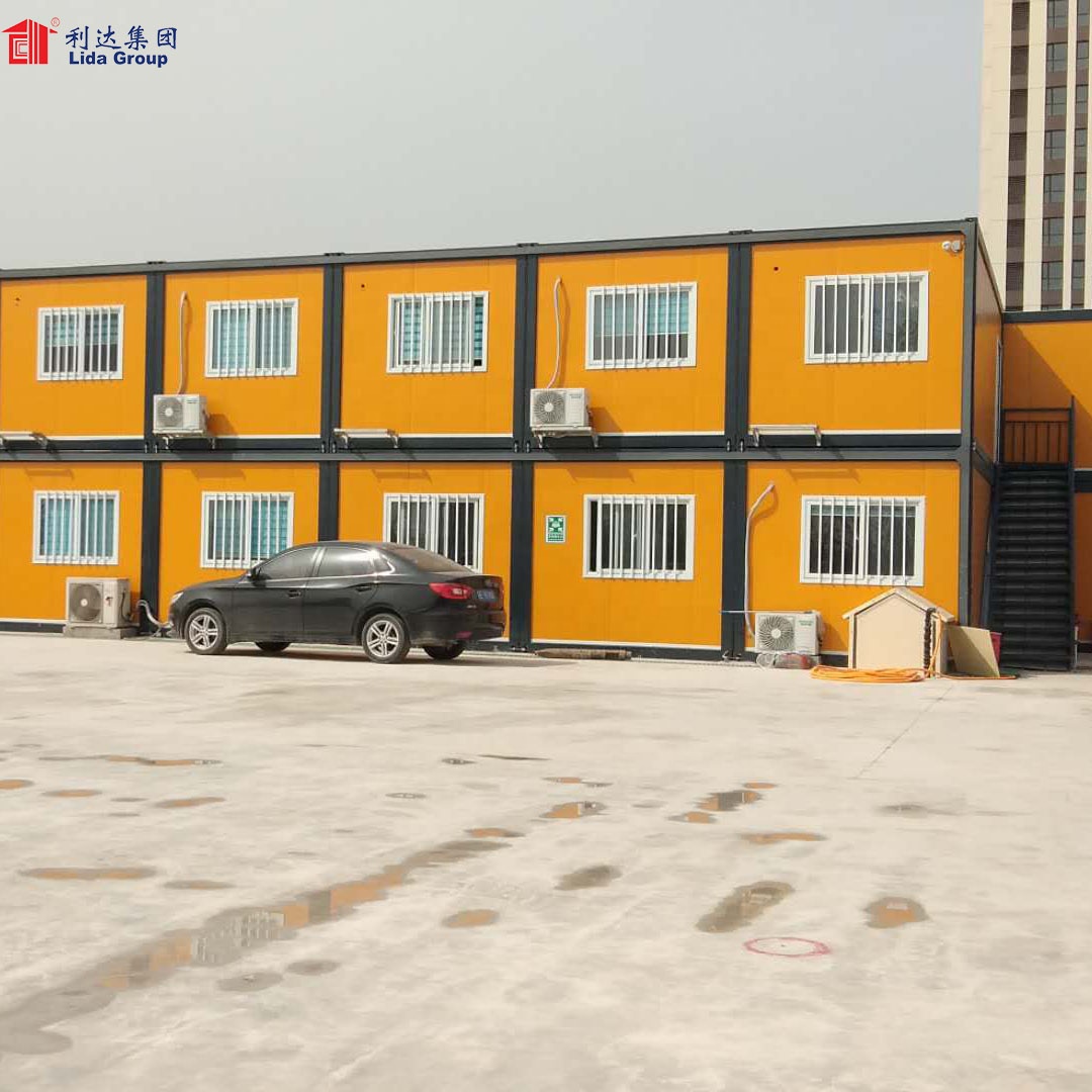 Angola Low Cost Prefabricated House Design 40ft Flat Pack Container