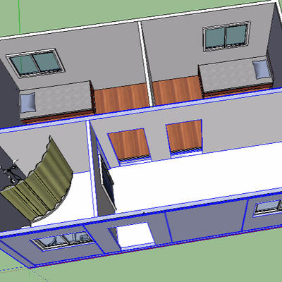 flat packed container house
