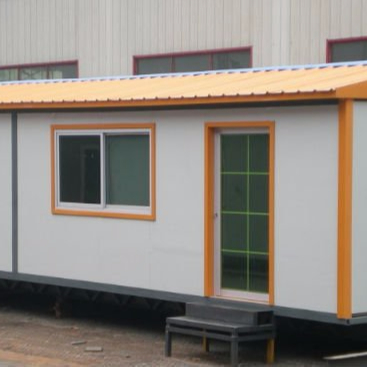 Customized shipping modular home with fiber glass sandwich panel