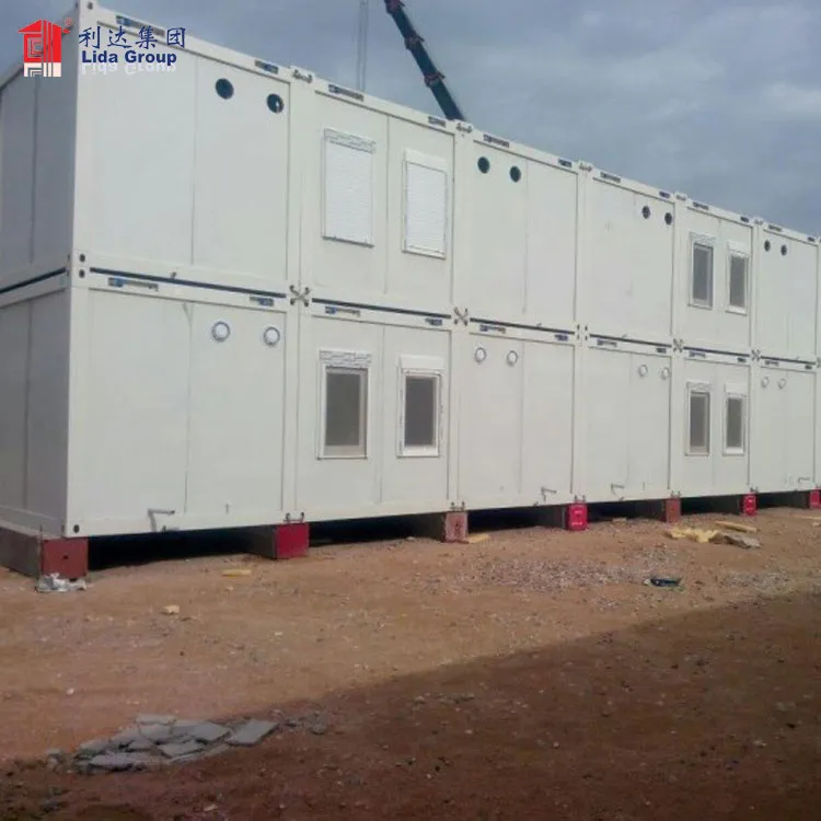 container house luxury prefabricated flat pack container house 2-story container