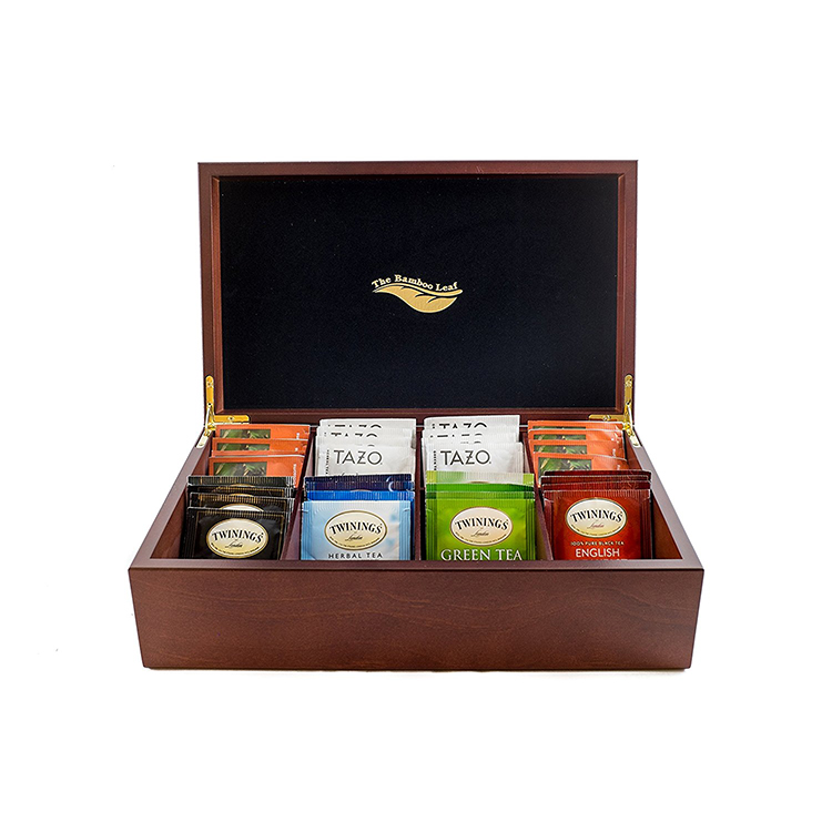 wholesale delicate vintage style quality modern small wooden tea box