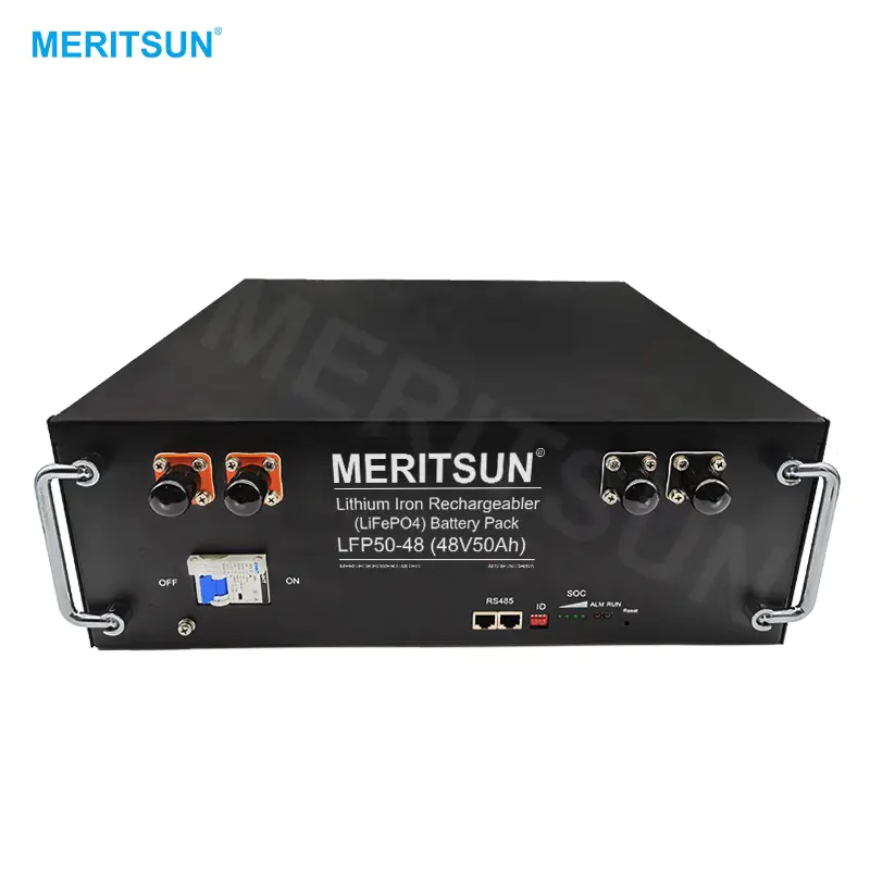 MeritSun Lithium Battery 51.2V 50AH 48V 50AH Lithium Ion Battery for RV Car