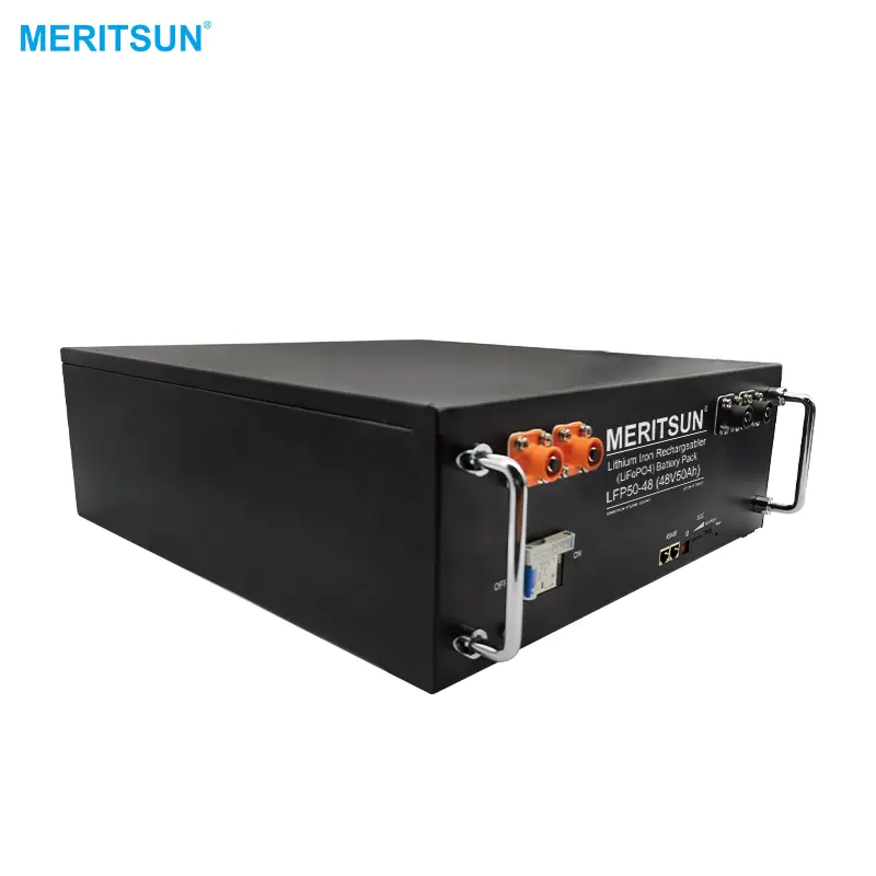 MeritSun Lithium Battery 51.2V 100Ah 48V Solar Lithium Battery Depth Cycle Lifepo4 Battery