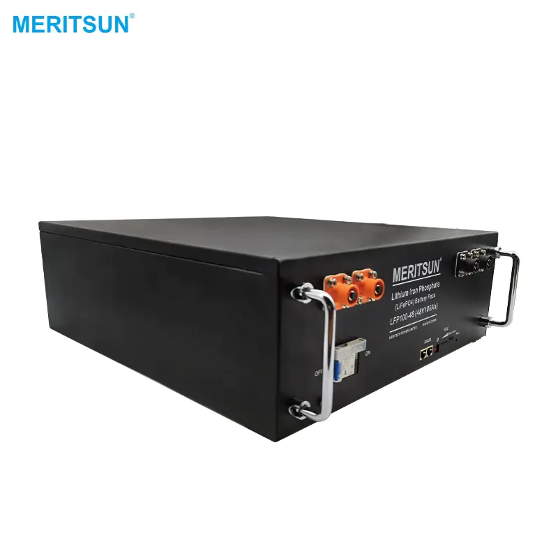 MeritSun Lithium ion Battery High Voltage 48V 51.2V 100ah 200ah with BMS Lithium ion Battery System