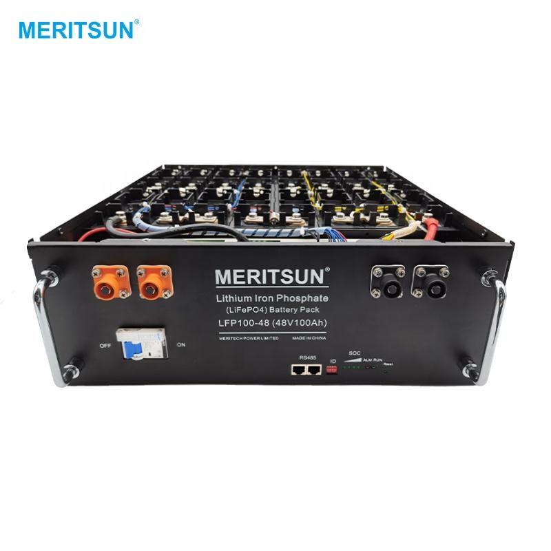 MeritSun LiFePO4 Lithium Battery High Voltage 48V 51.2V 100ah 200ah with BMS Lithium ion Battery System