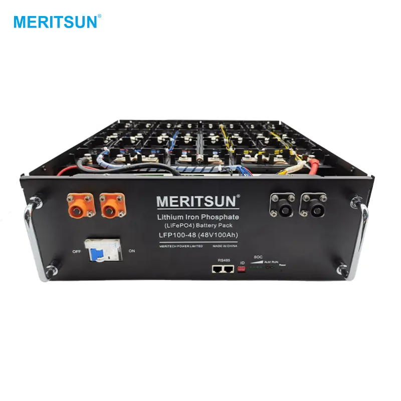 MeritSun Lithium Battery 51.2V 100Ah 48V Solar Lithium Battery Depth Cycle Lifepo4 Battery