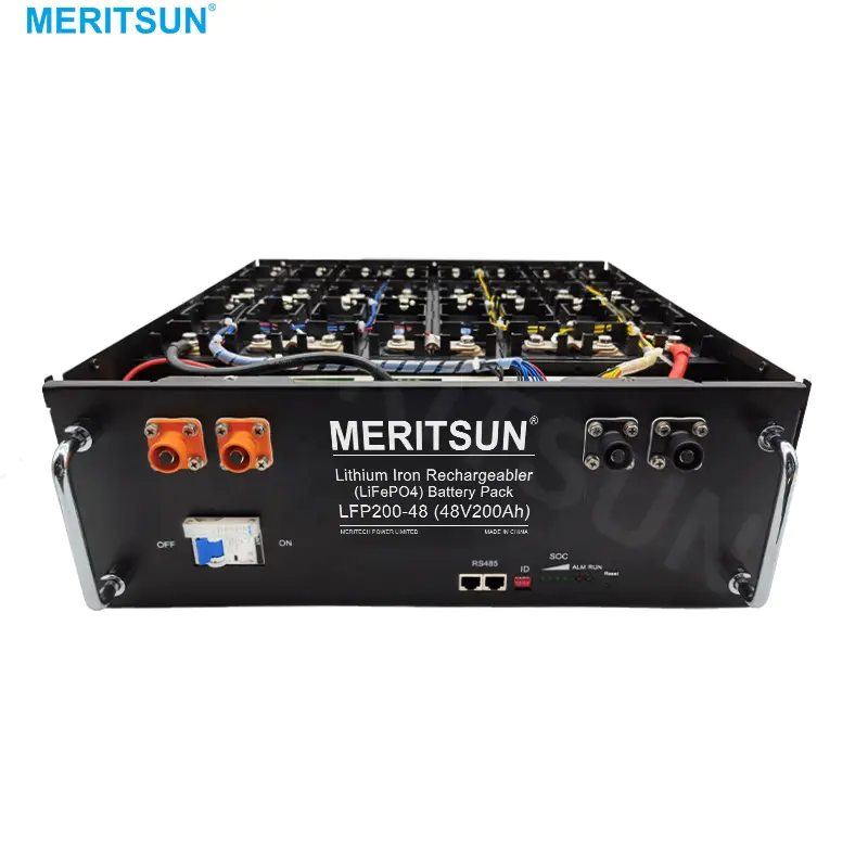 Meritsun Lithium Ion Battery Solar Home System 48V 51.2volt 200ah Free Lifepo4 Customizable