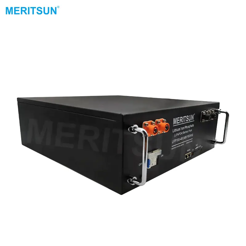 MeritSun solar storage powerpack 48v 200ah lithium ion battery pack 150ah 100ah