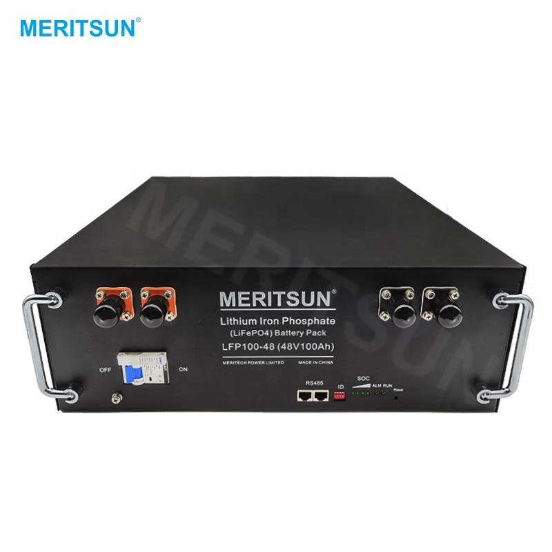 MeritSun Rechargeable Lithium Ion Battery 48v 100ah For Electric power system lithium battery