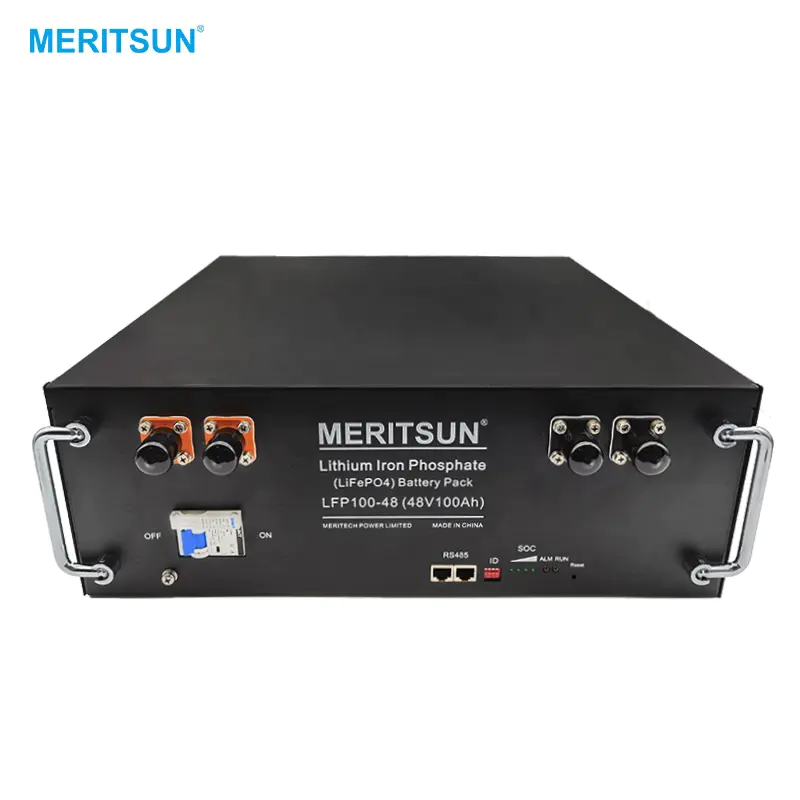 MeritSun Lithium ion Battery High Voltage 48V 51.2V 100ah 200ah with BMS Lithium ion Battery System