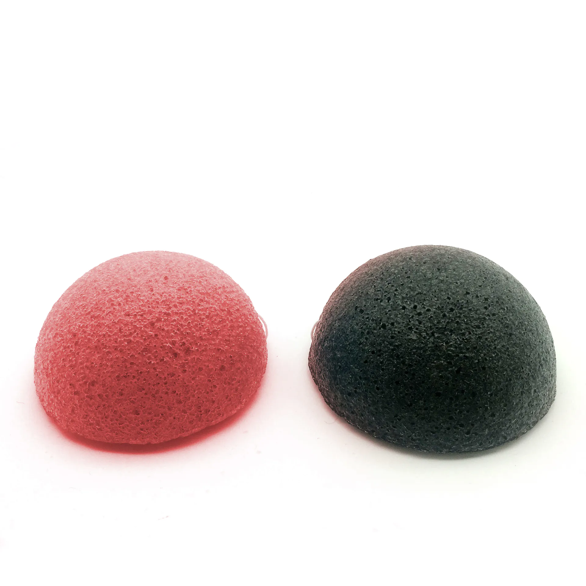 wholesale 100 % Sponge facial puff pink french clay konjac sponge