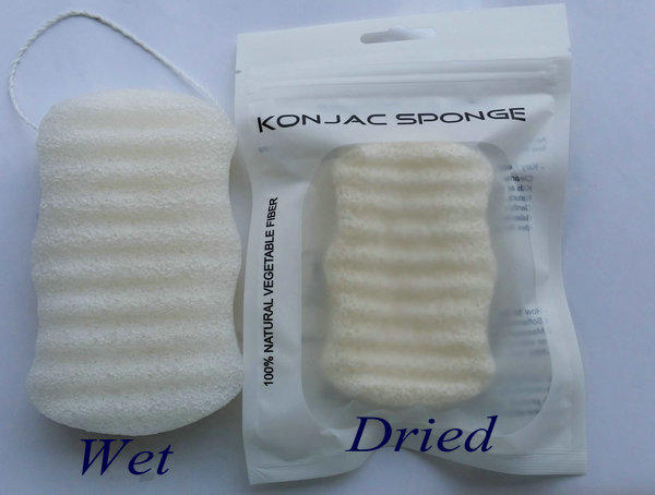 100% organic natural konjac sponge organic bath sponge