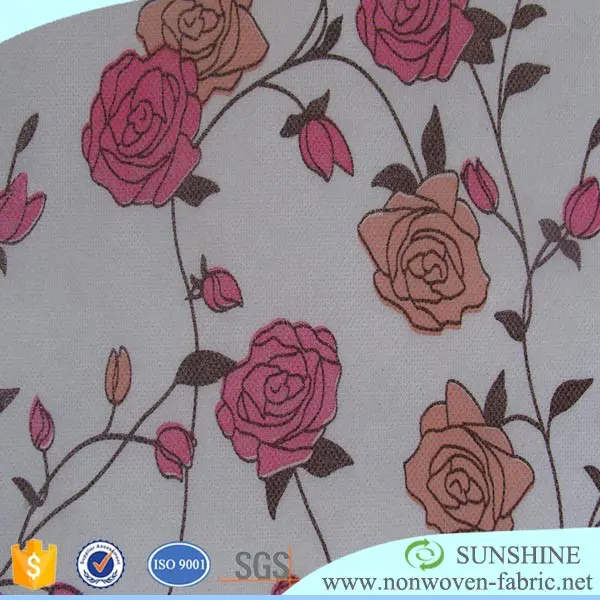 pp spunbond print non woven fabric customized pattern/printed pp nonwoven fabric