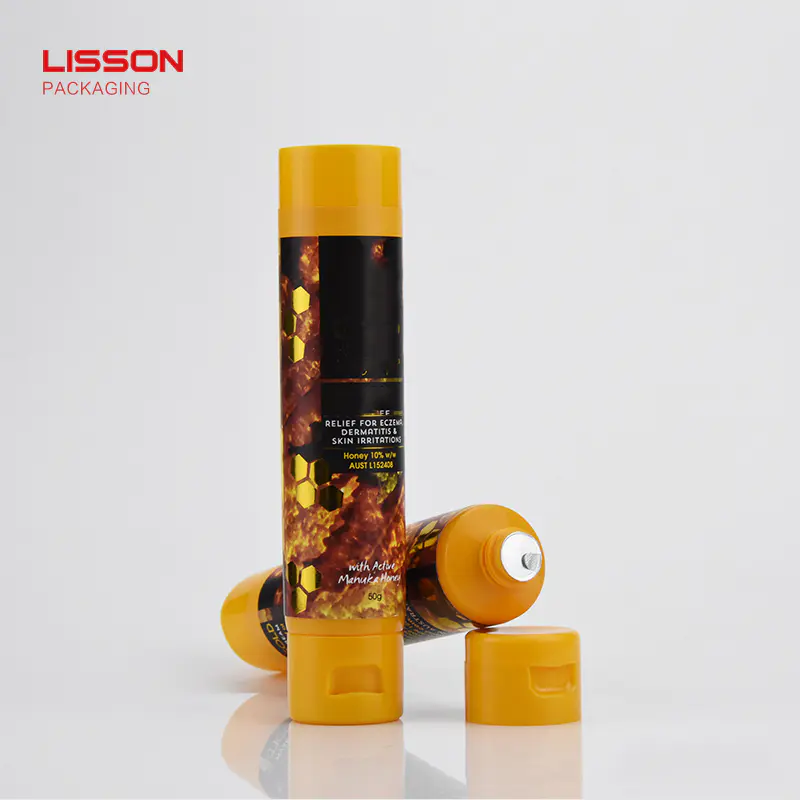 1oz plastic matt yellow shower gel cosmetic flexible shampoo tube