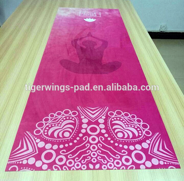 product-Eco-friendly non-Slip suede fabric sublimation Yoga Mat,100 Natural Rubber Mat Yoga-Tigerwin-1
