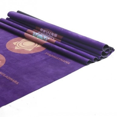 product-wholesale Custom Natural Suede Yoga Mat Anti-slip Sweat Pilates Comfortable digital printing-1