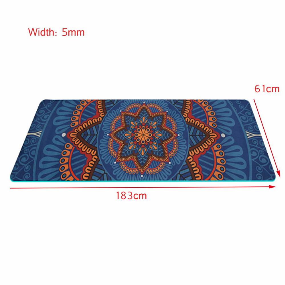 High Temperature Anti Slip, Ultra-thin Natural Rubber, Suede Yoga Mat, Portable Folding Fitness Pad