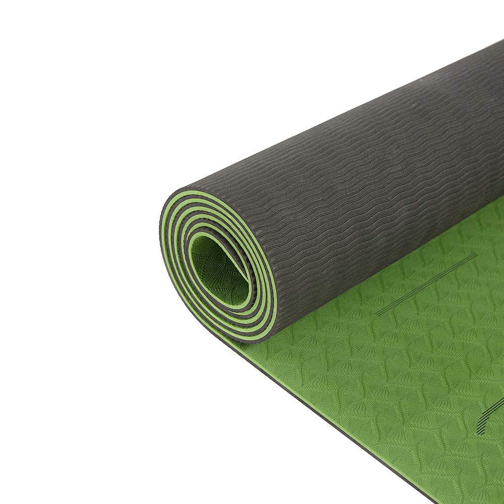product-6 MM colorful Pattern Suede TPE Yoga Mat Pad Non-slip Slimming Exercise Fitness Gymnastics M-1