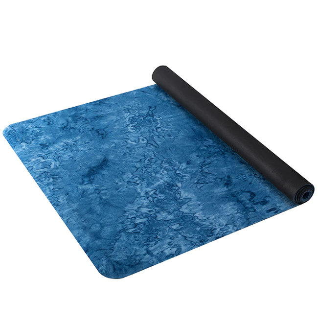 Superior suedenatural rubber yoga mat unique non-slip texture power grip yoga mat
