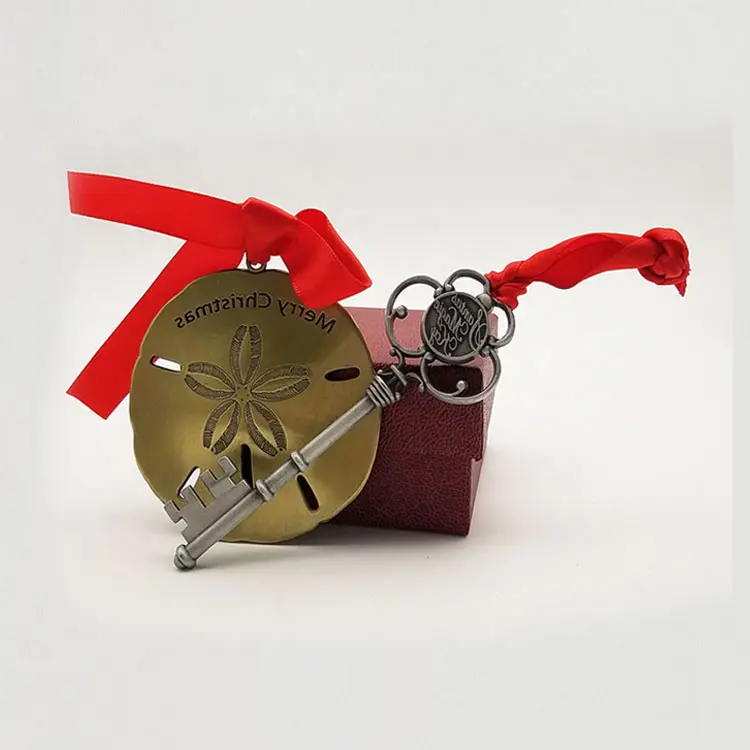 Zinc alloy anti bronze plating coating 3D commemorative metal souvenir plate for Christmas gifts
