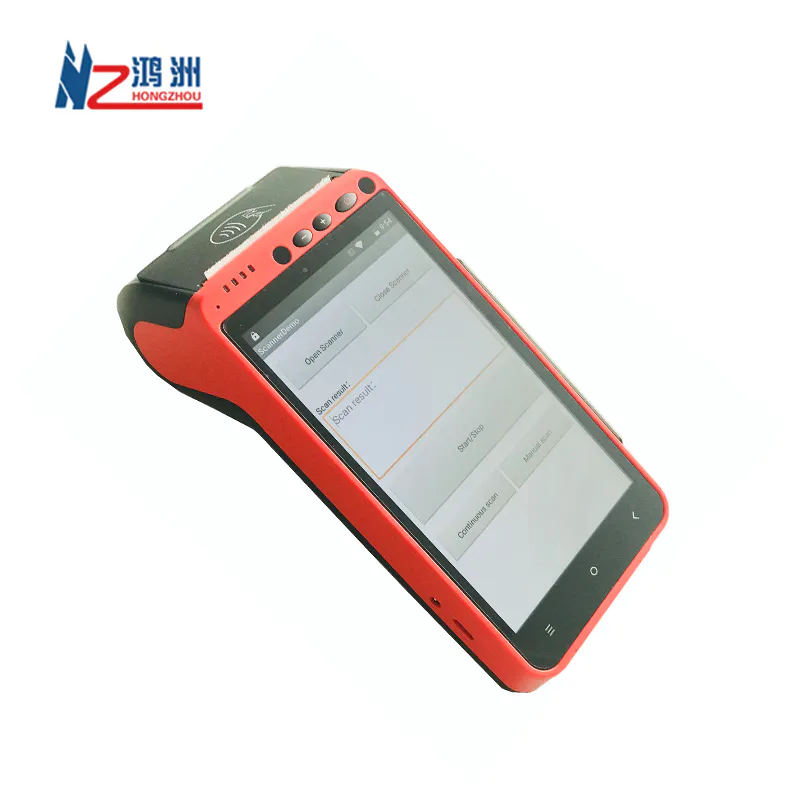 Fiscal Module Android Handhold Terminal Pos Secure Cashless Payment Device