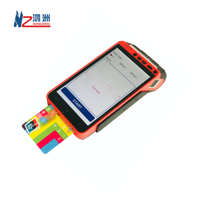 Smart All-in-one Handheld Android Mobile Pos Terminal With Integrated Printer/Barcode Scanner/ Nfc Reader