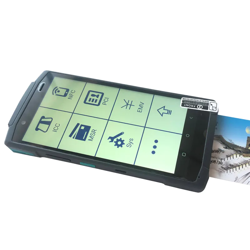 Android Handheld POS Terminal Touch Screen Mobile POS System with NFC Reader