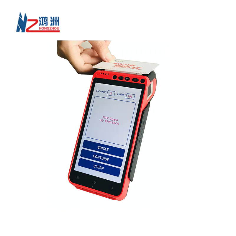 Smart All-in-one Handheld Android Mobile Pos Terminal With Integrated Printer/Barcode Scanner/ Nfc Reader