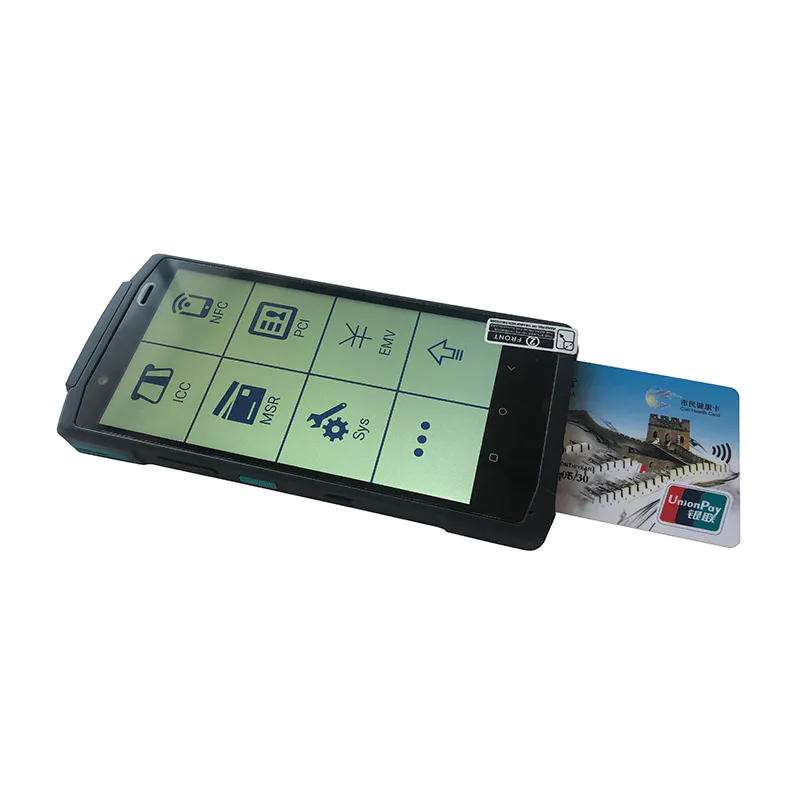 All-in-one Android system handheld mobile PDA pos with label/barcode/QR code thermal printer smart touch