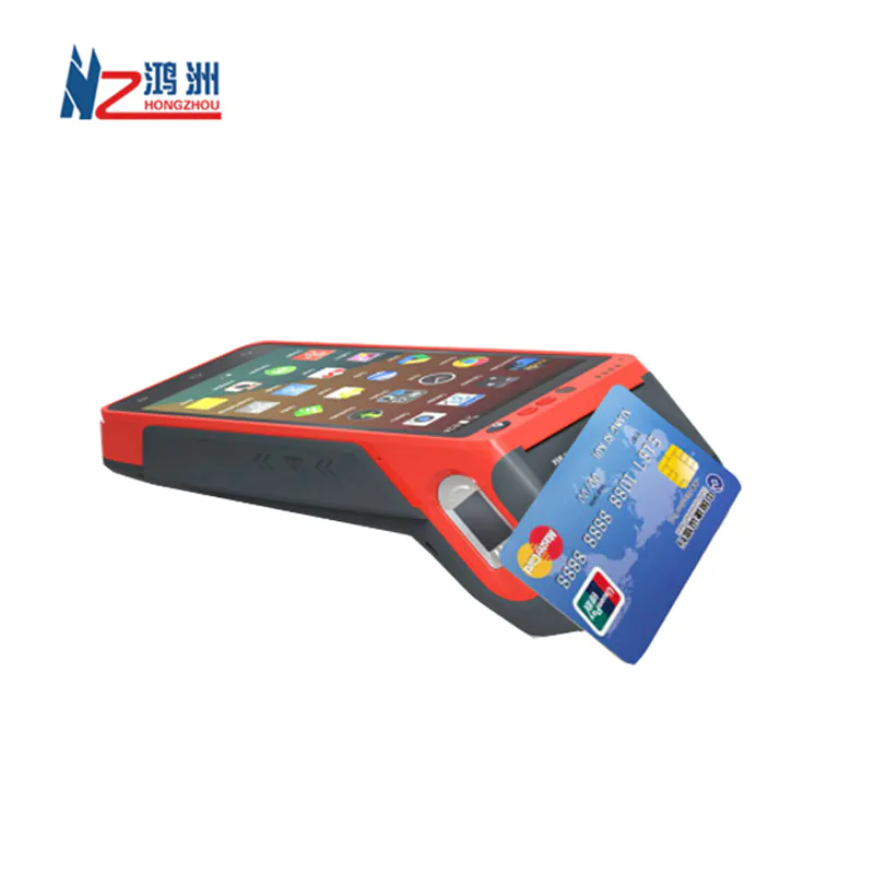 Mobile Android Pos Payment Terminal With Nfc Magnetic Card Reader And 7 Inch Touchscreen&3.5 Inch Display Bluetooth Wifi