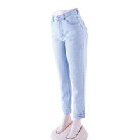 SKYKINGDOM hot ladies style jeans straight casual denim blue legging button cotton jeans women
