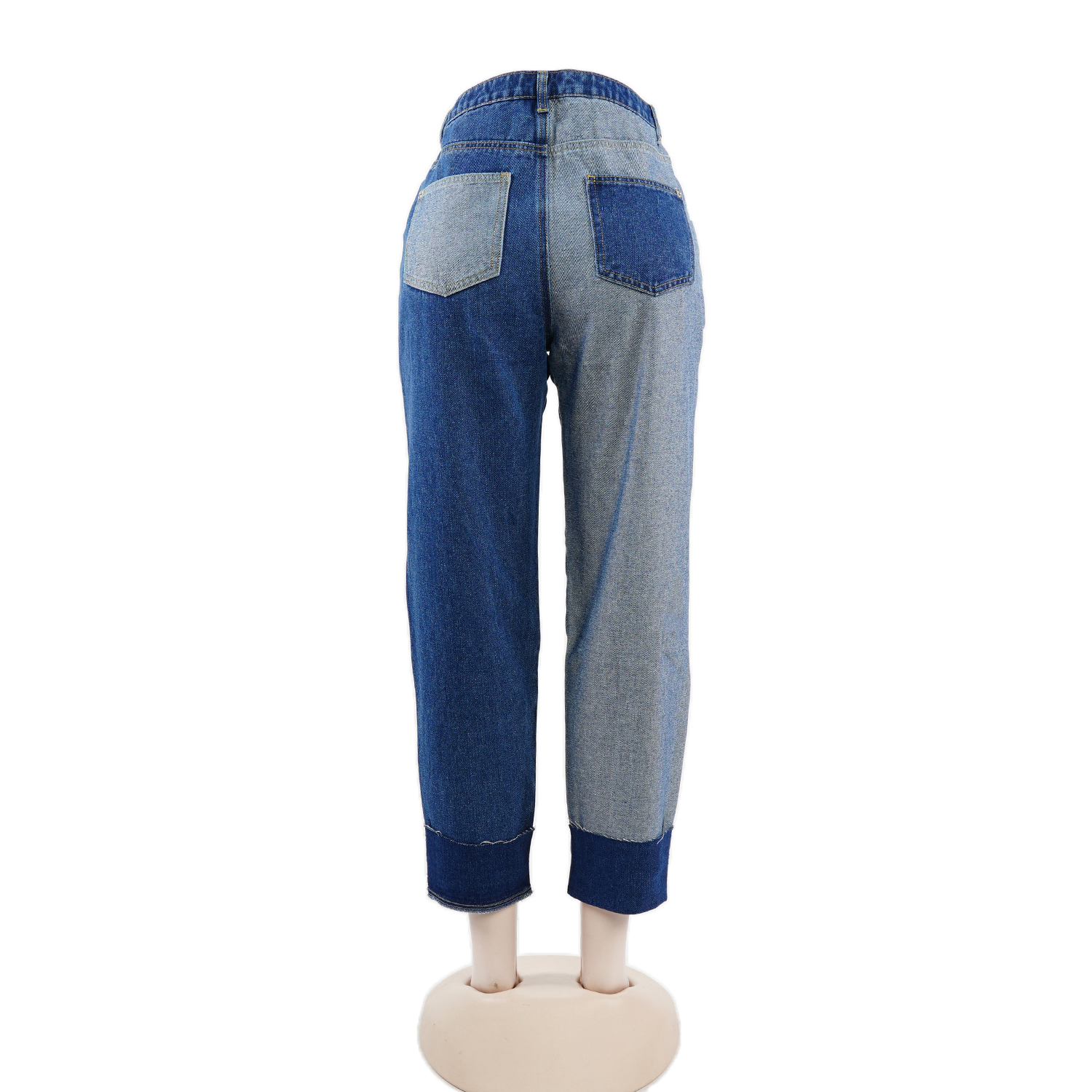 SKYKINGDOM europe american popular women jeans streetwear patched two colors jeans for women