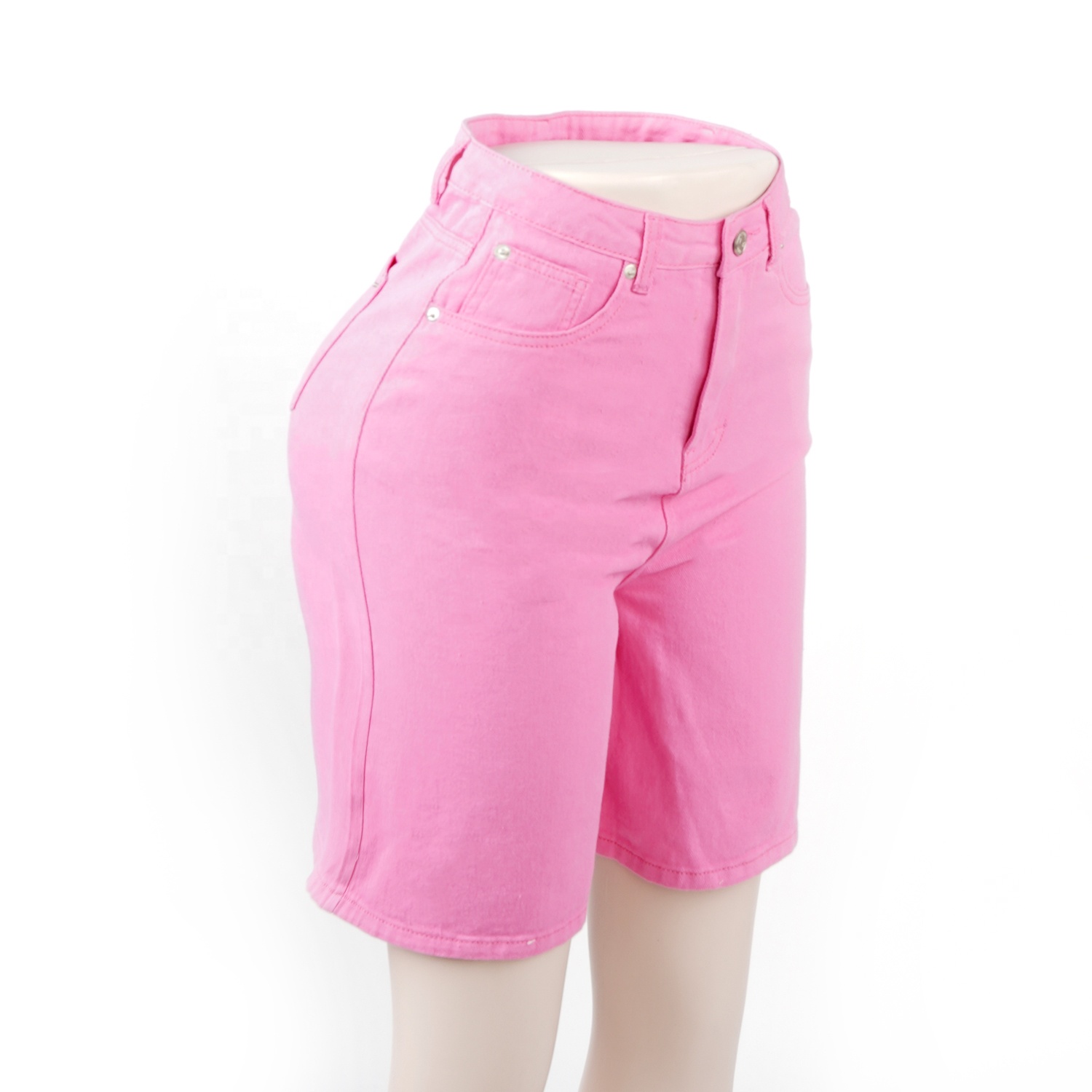 SKYKINGDOM 2020 design hot summer denim shorts high waist sexy ladies slim pink women shorts
