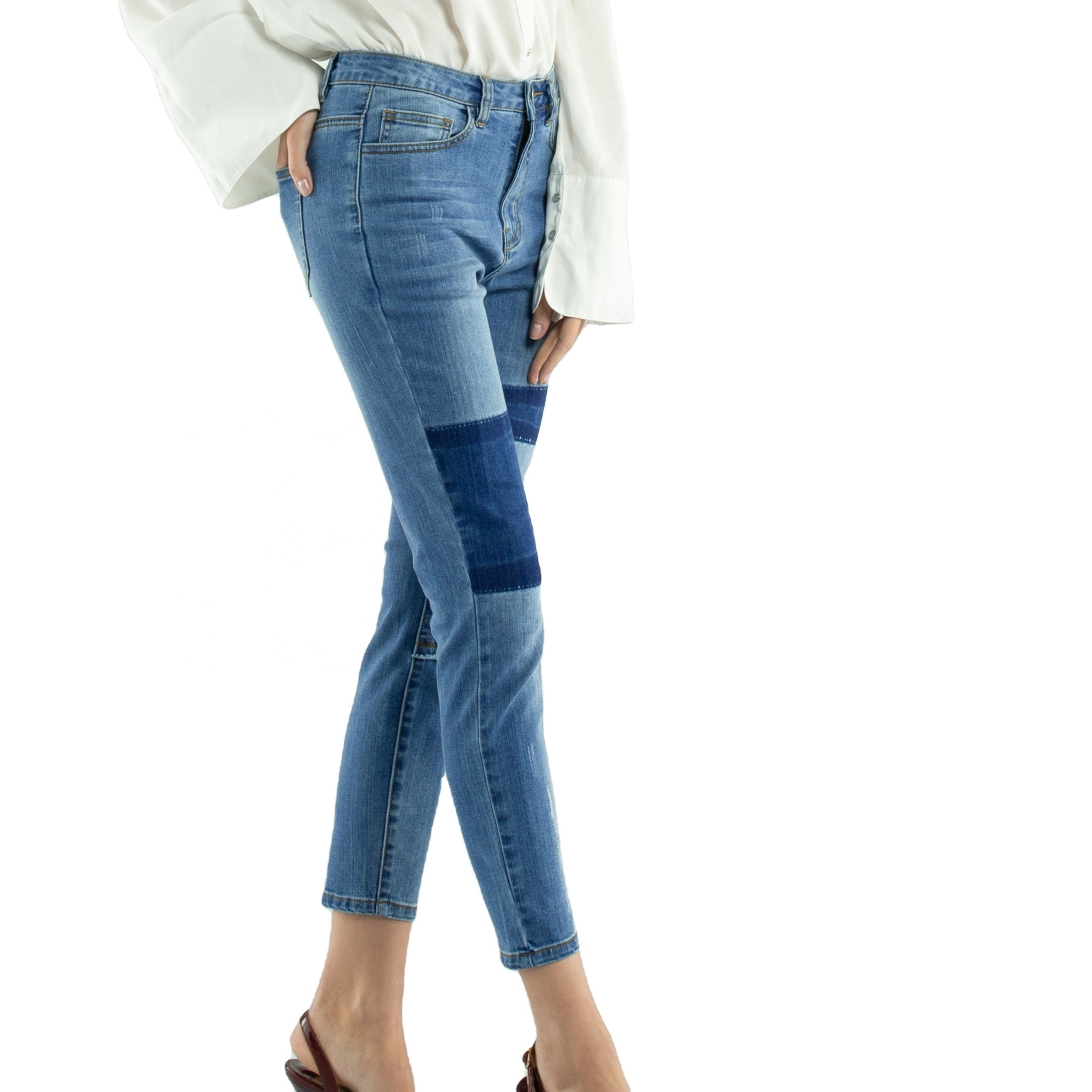 2020 jeans women denim skinny stock jeans for adult high waist denim woman jeans