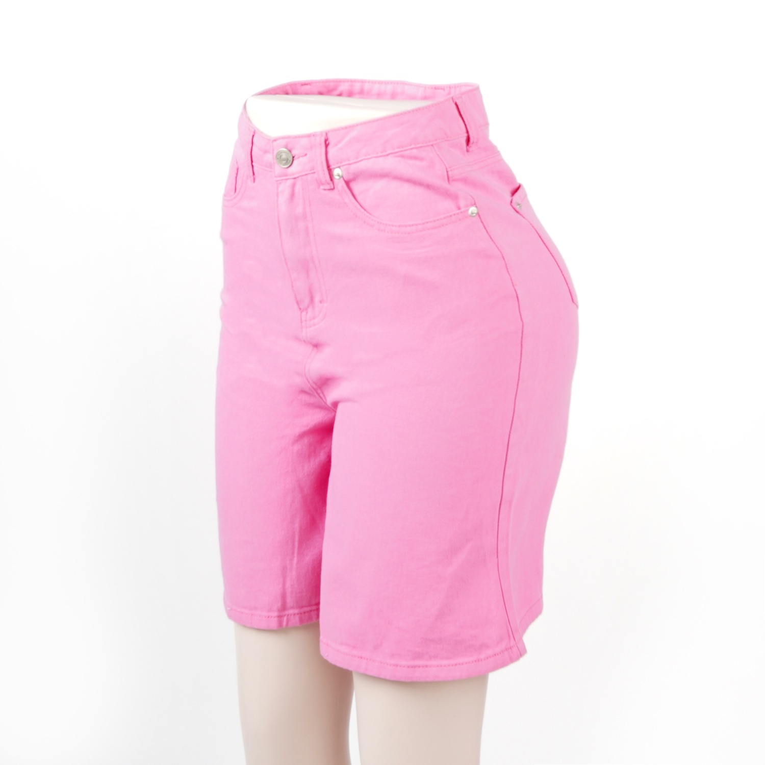 SKYKINGDOM high quality new design women shorts fit slim pink denim shorts women