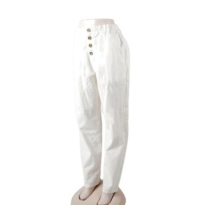 SKYKINGDOM new fashion denim jeans straight tube white formal wear cotton women jeans