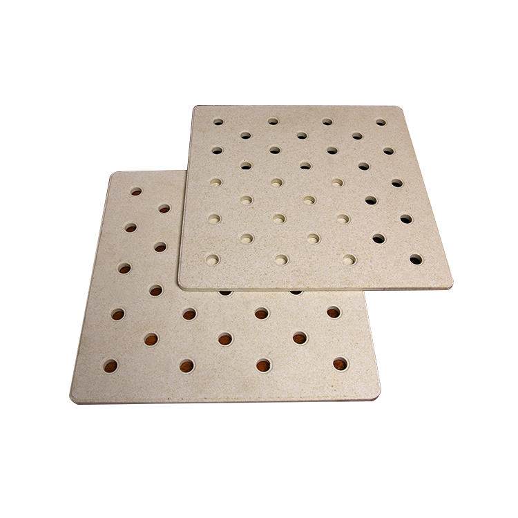 Cordierite mullite refractory extruded hollow plates / slabs / kiln shelves with 1280C working temperature