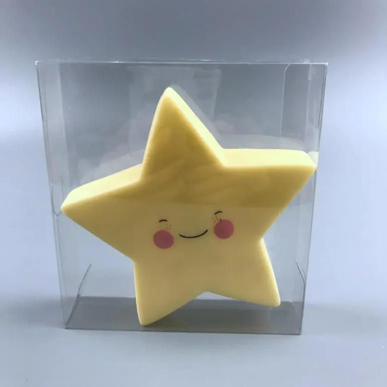 LED Creative Cute star with smile face ECO-ABS battery cartoon night light gift for Children Baby Kids
