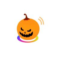 New style OEM 7- color Silicone Pumpkin Helloween Touch Tap Control battery night light For Children Baby Kids Lamp